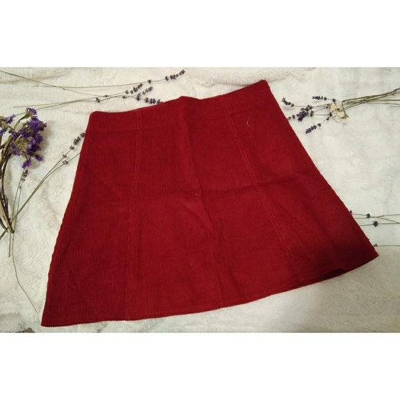 Clarisbelle Button-Up Corduroy Skirt - Picture 3 of 7